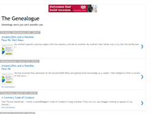 Tablet Screenshot of genealogue.com